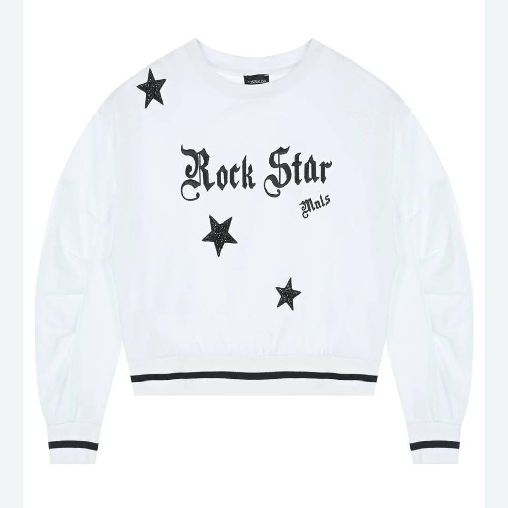 MONNALisa ROCKSTAR SWEATER Size 8 kids